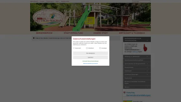 Website Screenshot: Stadtgemeinde Deutsch Wagram RiS-Kommunal - Deutsch-Wagram - StadtLeben - Startseite - Date: 2023-06-14 10:47:21