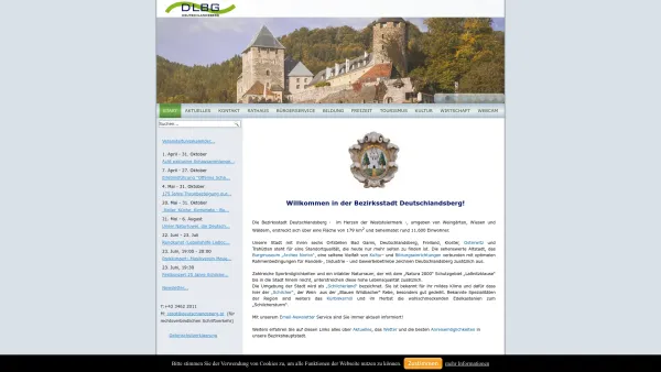 Website Screenshot: Bezirkshauptmannschaft Offizielleder Stadtgemeinde Deutschlandberg - Start - Stadtgemeinde Deutschlandsberg - Date: 2023-06-22 15:00:16
