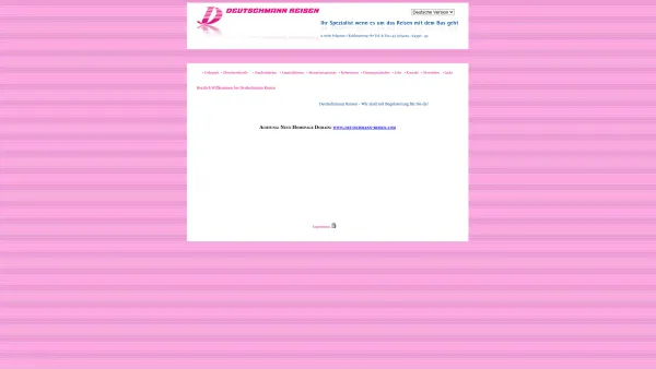 Website Screenshot: Deutschmann-Reisen Gesellschaft Deutschmann Reisen - Unbenanntes Dokument - Date: 2023-06-14 10:47:21