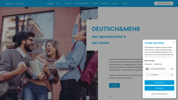 Website Screenshot: Deutschundmehr Sprachinstitut KG - Startseite | DEUTSCH&MEHR - Date: 2023-06-22 15:00:17