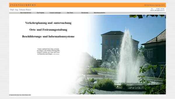 Website Screenshot: Ingenieurbüro Dipl.-Ing. Johann Rauer - www.di-rauer.at - Date: 2023-06-14 10:39:26