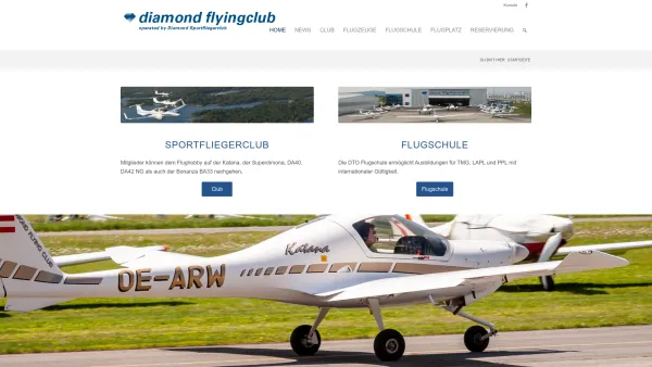 Website Screenshot: Diamond Sportfliegerclub - Diamond Sportfliegerclub Wiener Neustadt (LOAN) - Date: 2023-06-22 15:00:17