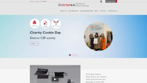 Website Screenshot: DIATRON LTD. - Diatron – Your Experts in Hematology and Clinical Chemistry - Date: 2023-06-22 15:00:17