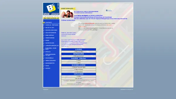 Website Screenshot: FAHRSCHULE BÖHM-JUHASZ Eisenstaedterstrasse 4a Neusiedl am See - Fahrschule Böhm-Juhasz: Startseite - Date: 2023-06-22 15:00:17
