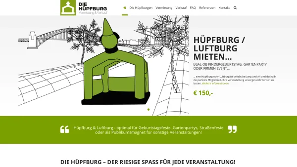 Website Screenshot: DWA OG Die Huepfburg - Hüpfburgen günstig mieten / Die Hüpfburg Vermietung - Date: 2023-06-15 16:02:34