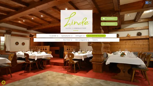 Website Screenshot: Hotel & Landgasthof *Die Linde* - Landgasthof Die Linde - Date: 2023-06-14 10:47:21