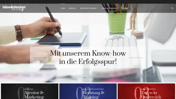 Website Screenshot: die3 / idee&design wolfsegger GesmbH - die3 – Agentur | Beratung | Seminar - Date: 2023-06-22 15:13:17