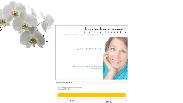 Website Screenshot: Zahnspange Dr. Horvath-Kienreich Andrea - die kieferorthopädin | dr. andrea horvath-kienreich - Date: 2023-06-22 15:10:50