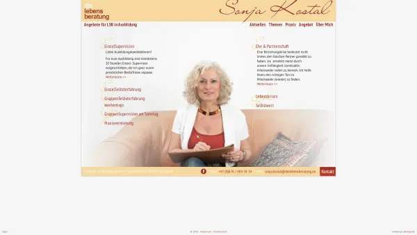 Website Screenshot: "dieLebensberatung" Sonja Kostal - Home - dieLebensberatung - Sonja Kostal - Date: 2023-06-22 15:10:50