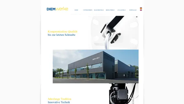 Website Screenshot: DIEM-WERKE - Diem-Werke GmbH - Baumaschinenhersteller Österreich Vorarlberg - Date: 2023-06-15 16:02:34