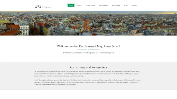 Website Screenshot: Dienstrecht und Verwaltungsrecht in Österreich Kanzlei Scharf - Dienstrecht und Verwaltungsrecht | Rechtsanwalt Mag. Scharf - Date: 2023-06-22 15:10:51
