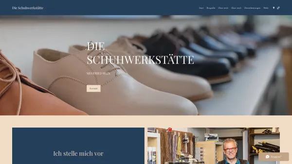 Website Screenshot: Die Schuhwerkstätte Hain  - Die Schuhwerkstätte | Schuhmacher | Oberösterreich - Date: 2023-06-15 16:02:34