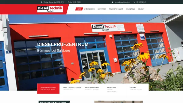 Website Screenshot: Wolfgang Ehrengruber - Diesel Technik GmbH | Instandsetzung, Wartung und Reparatur von Dieseleinspritzsystemen - Date: 2023-06-22 15:00:17