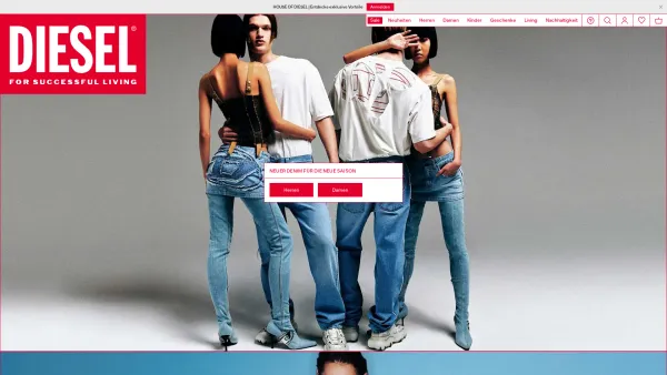 Website Screenshot: Diesel Austria - Diesel: Jeans, Kleidung, Schuhe, Accessoires - Date: 2023-06-22 15:00:17