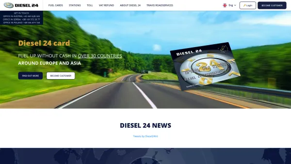 Website Screenshot: Diesel 24 International Handel + Service Gmbh - Homepage | Diesel 24 - Date: 2023-06-14 10:47:21