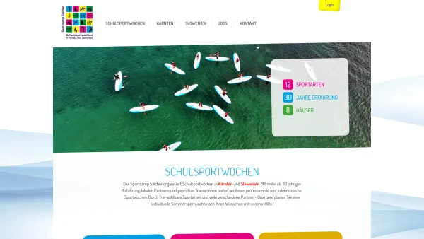 Website Screenshot: Sportcamp Salcher Kärnten - Die Sportwoche / Sportcamp Salcher - Startseite - Date: 2023-06-22 12:14:08