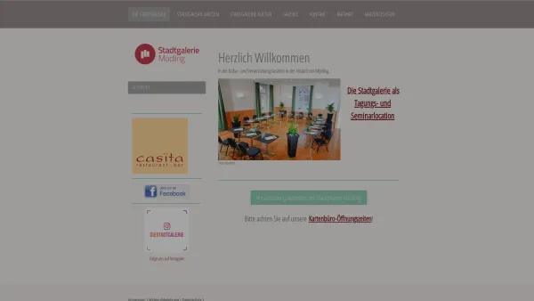 Website Screenshot: Die Stadtgalerie Pikisch GmbH - Veranstaltungszentrum in Moedling - die Stadtgalerie - Date: 2023-06-14 10:39:26