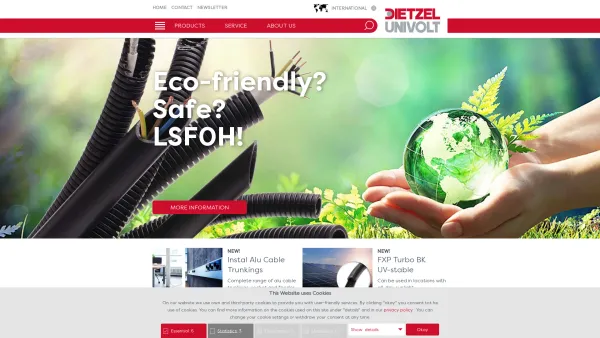 Website Screenshot: Dietzel GmbH - Dietzel Univolt - electrical installation material for professionals - Date: 2023-06-22 15:00:17