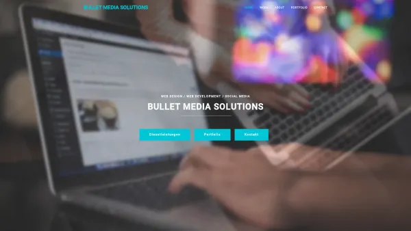 Website Screenshot: Bullet Media Solutions e.U. - Die Webmeisterin - Webdesign & Grafik - Date: 2023-06-22 12:14:08