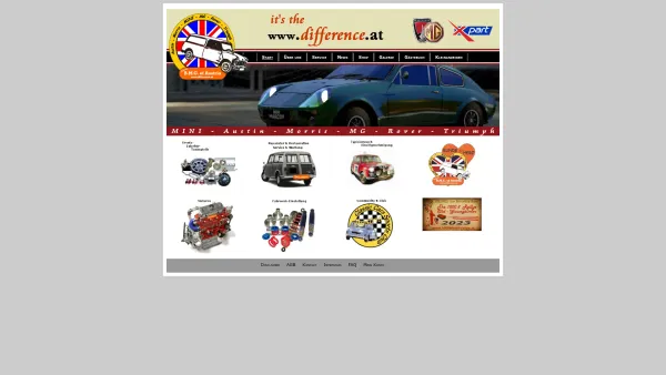Website Screenshot: B.M.C. of Austria - B.M.C. of Austria - it's the difference | Alles rund um Mini - Austin - Morris - MG - Rover - Triumph - Date: 2023-06-22 15:00:17