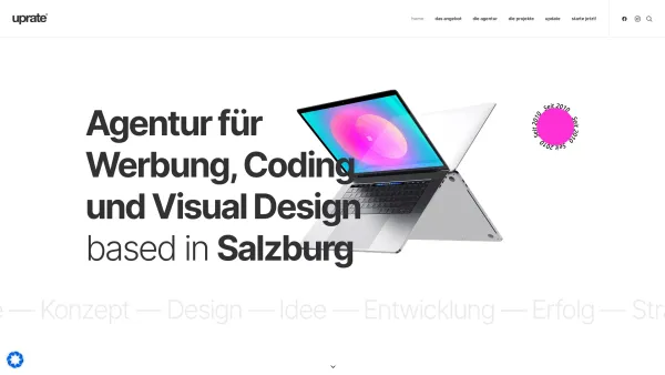 Website Screenshot: DIGITAUX.AT - uprate® | design code connect. Die Werbeagentur von Klaus Sampl für Webdesign, Webshops und Logodesign mit Sitz in Salzburg. - Date: 2023-06-15 16:02:34