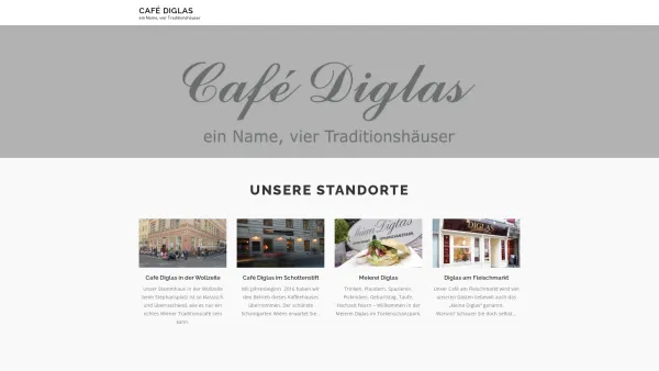 Website Screenshot: Diglas GesmbH - Startseite - Café Diglas - Date: 2023-06-22 15:00:17