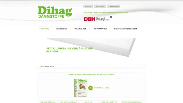 Website Screenshot: Dihag HandelsgesmbH - Startseite - Date: 2023-06-22 15:10:51