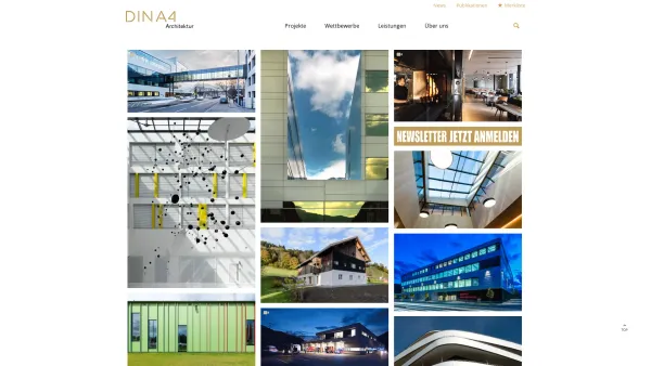 Website Screenshot: Architekturwerkstatt din a4 ZT GmbH - Startseite - DINA4 Architektur - Date: 2023-06-22 15:10:51