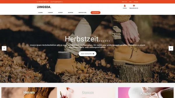 Website Screenshot: Markus Hanzl 0664 1449176 - Dingsda Shoe Shop | Wien - Date: 2023-06-14 10:39:29