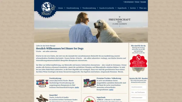 Website Screenshot: DfD Austria, Dinner for Dogs Austria - Page not found - Date: 2023-06-22 15:10:51