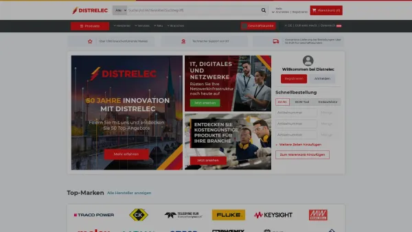 Website Screenshot: Distrelec Gesellschaft m.b.H. - Distrelec Österreich - Date: 2023-06-22 15:11:10