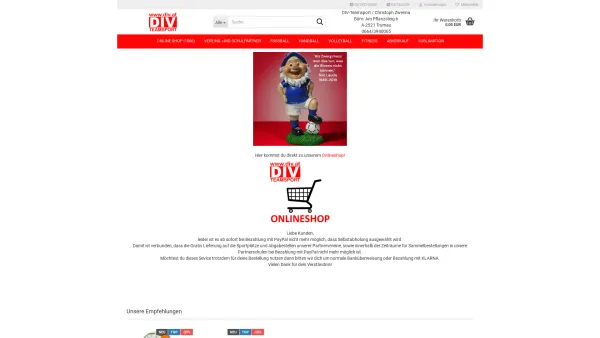 Website Screenshot: DIV Teamsport Christoph Zwerina - DIV-Teamsport - DIV-Teamsport - Date: 2023-06-22 15:11:10