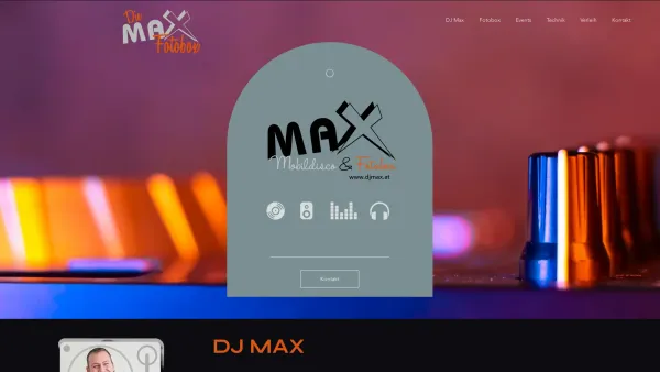 Website Screenshot: Jebinger Markus MAX Mobil Discothek Licht und Tonverleih DJ Max DJ Team Mobildiscothek Karaoke Deejay - DJ Max | DJ | Gastein, Austria - Date: 2023-06-14 10:37:13