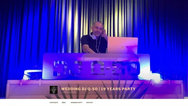 Website Screenshot: Hochzeitsfeier Deejayservice Roman Kuso aka DJ Q-so - WEDDING DJ Q-SO | 19 YEARS PARTY – ? +43676 6289300 - Date: 2023-06-15 16:02:34