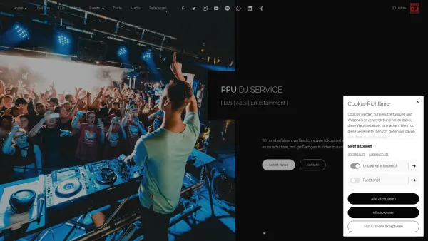 Website Screenshot: djservice.at | Power Productions Unlimited (PPU DJ SERVICE) - PPU DJ Service | djservice.at | PPU DJ Service | djservice.at - Date: 2023-06-22 15:11:10