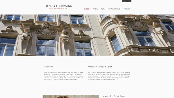 Website Screenshot: Denk & Kaufmann Rechtsanwälte GmbH - Kanzlei | Denk & Fuhrmann Rechtsanwälte OG | Wien - Date: 2023-06-22 15:11:10