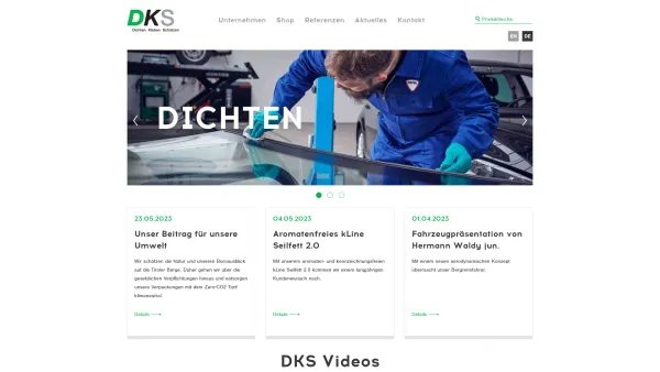 Website Screenshot: Firma DKS Technik GmbH - DKS Technik GmbH/ Rostschutz/ Klebstoff/Autopflege - Date: 2023-06-14 10:39:29