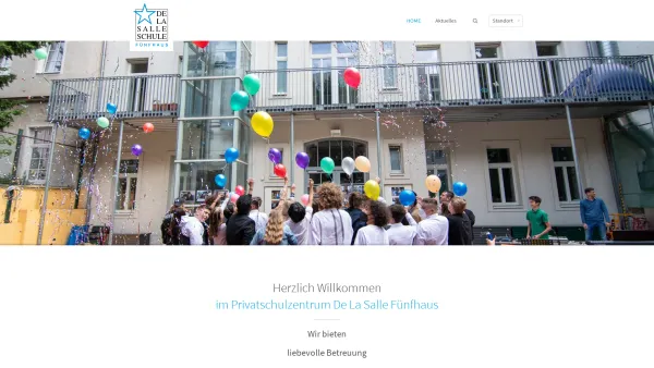Website Screenshot: HS d De La Salle Schule Wien 15 - HOME - Schulverein De La Salle - Fünfhaus - Date: 2023-06-15 16:02:34