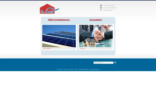 Website Screenshot: Daniela Maly e.U. - D. Maly – Immobilien – GWH - Date: 2023-06-22 15:00:17