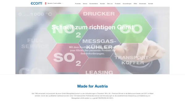 Website Screenshot: Reinhard index - ecom - Ihr Spezialist für Österreich für Abgasanalysegeräte - Date: 2023-06-15 16:02:34