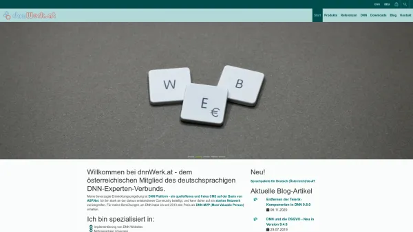 Website Screenshot: dnn cms webshop coporate design - dnnWerk.at - Lösungen für DNN (DotNetNuke) in Österreich - Date: 2023-06-15 16:02:34