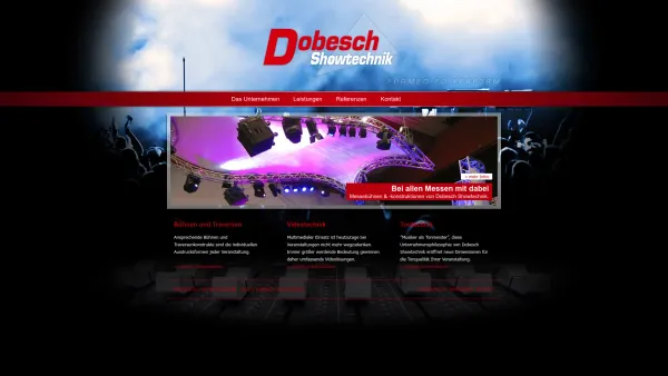 Website Screenshot: Dobesch Showtechnik Bühnentechnik Tonanlagen Lichtanlagen Technik - Dobesch Showtechnik - Klagenfurt, Kärnten - Dobesch Showtechnik - Date: 2023-06-15 16:02:34