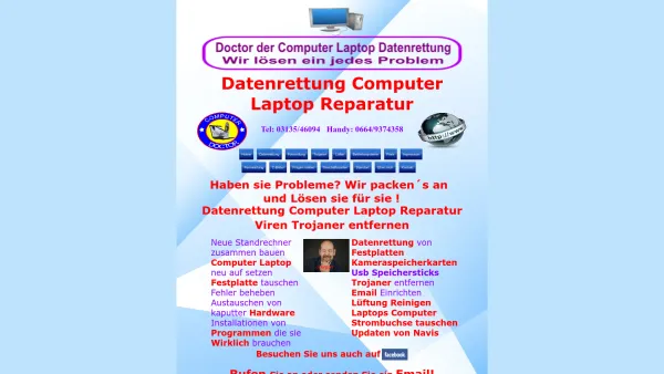 Website Screenshot: Doctor der Computer Laptops, Wir lösen ein jedes Problem! - Home - Date: 2023-06-14 10:37:27
