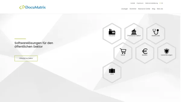 Website Screenshot: DocuMatrix Output und Informationstechnologie Consulting index - Unternehmensweite Software Optimierung mit DocuMatrix - Date: 2023-06-22 15:00:18