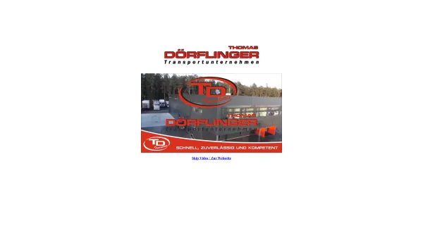 Website Screenshot: Dörflinger Thomas Transportunternehmen - Thomas Dörflinger Transportunternehmen - Date: 2023-06-15 16:02:34