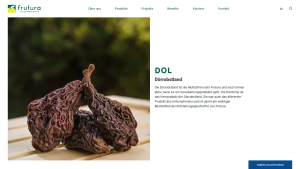 Website Screenshot: DOL Dörrobstland Vertriebs Dörrobstland - Dörrobstland – Frutura - Date: 2023-06-15 16:02:34