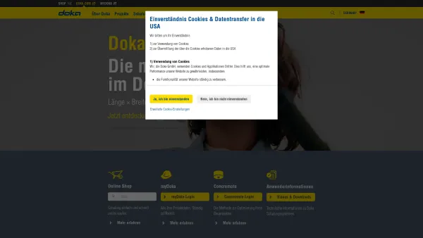 Website Screenshot: Doka GmbH - Die Schalungstechniker. - Doka - Date: 2023-06-22 15:00:18