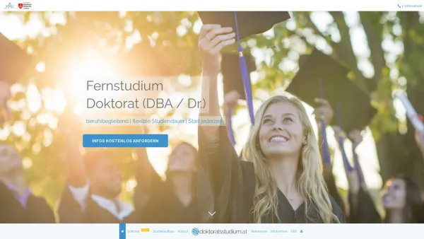 Website Screenshot: doktoratsstudium.at - Doktorat Fernstudium - DBA/Dr. Studium | doktoratsstudium.at - Date: 2023-06-26 10:26:13