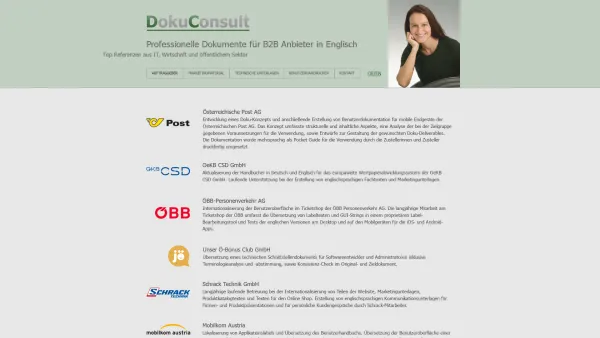 Website Screenshot: DokuConsult - Mag. Karoline Mrazek - DokuConsult - Mag. Karoline Mrazek - Date: 2023-06-14 10:39:29