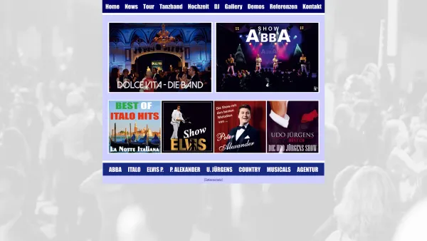 Website Screenshot: Dolce Vita Eventservice Musik Agentur Verleih - Dolce Vita - Profiband - Date: 2023-06-14 10:47:21